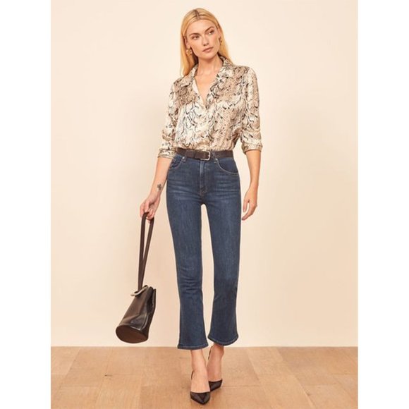 Nwt Reformation Jessie Boot Cut Jeans 
